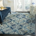 thumbnail image 1 of SAFAVIEH Evoke Keith Damask Distressed Area Rug, Royal/Light Blue, 4' x 6', 1 of 6