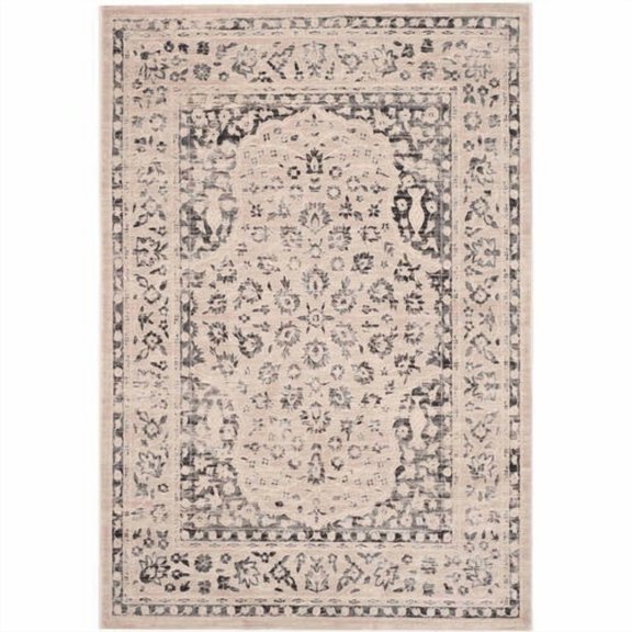 SAFAVIEH Evoke Kyleigh Bordered Area Rug, Beige/Blue, 4' x 6'