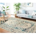 thumbnail image 1 of SAFAVIEH Evoke Kyleigh Bordered Area Rug, Beige/Turquoise, 5'1" x 7'6", 1 of 7