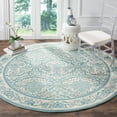 thumbnail image 1 of SAFAVIEH Evoke Lorna Bordered Area Rug, Ivory/Light Blue, 6'7" x 6'7" Round, 1 of 5