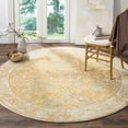 thumbnail image 1 of SAFAVIEH Evoke Lorna Traditional Bordered Area Rug, Ivory/Gold, 6'7" x 6'7" Round, 1 of 5