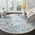 thumbnail image 1 of SAFAVIEH Evoke Milica Floral Bordered Area Rug, Ivory/Grey, 6'7" x 6'7" Round, 1 of 6