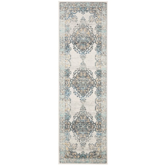 SAFAVIEH Evoke Mladen Vintage Traditional Runner Rug, Grey/Blue, 2'2" x 7'