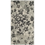SAFAVIEH Evoke Pavel Floral Area Rug, Grey/Black, 2'2" x 4'