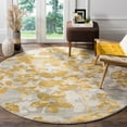 thumbnail image 1 of SAFAVIEH Evoke Pavel Floral Area Rug, Grey/Gold, 6'7" x 6'7" Round, 1 of 6