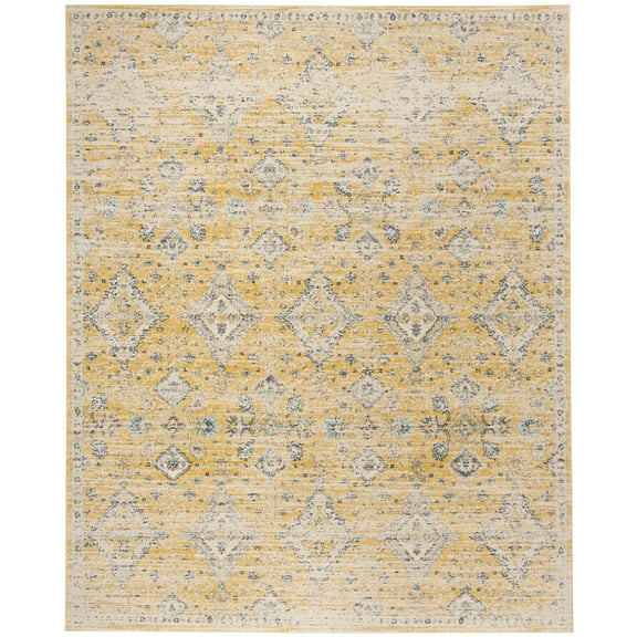 SAFAVIEH Evoke Stamen Bordered Area Rug, Gold/Ivory, 10' x 14'
