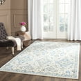 thumbnail image 1 of SAFAVIEH Evoke Stamen Bordered Area Rug, Ivory/Light Blue, 5'3" x 7'6", 1 of 4