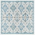 thumbnail image 1 of SAFAVIEH Evoke Stamen Bordered Area Rug, Ivory/Light Blue, 6'7" x 6'7" Square, 1 of 13