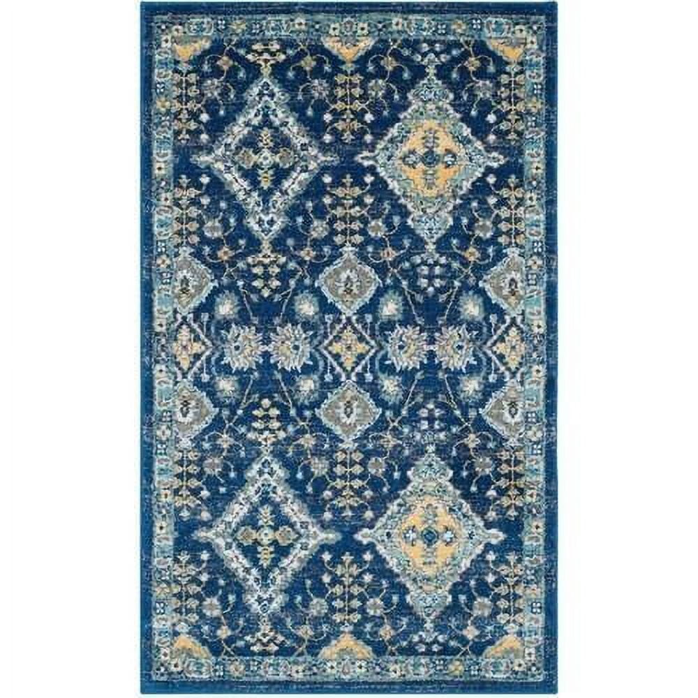 Royal Ivory High Pile Synthetic 4' x 6' Rectangular Rug