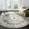 thumbnail image 1 of SAFAVIEH Evoke Teale Bordered Area Rug, Ivory/Grey, 9' x 9' Round, 1 of 7