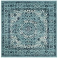thumbnail image 1 of SAFAVIEH Evoke Teale Bordered Area Rug, Light Blue, 5'3" x 5'3" Square, 1 of 6