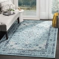 thumbnail image 1 of SAFAVIEH Evoke Teale Traditional Bordered Area Rug, Light Blue, 6'7" x 6'7" Square, 1 of 7