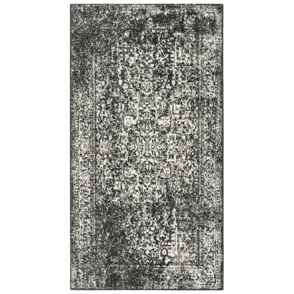SAFAVIEH Evoke Trena Floral Area Rug, Black/Grey, 2' x 3'