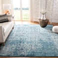 thumbnail image 1 of SAFAVIEH Area Rug 9x12 - Evoke Collection - Large - Traditional Design, Blue & Ivory, Non-Shedding & Easy Cleaning, Ideal for Living Room, Bedroom, Dining Space, 1 of 12
