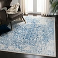 thumbnail image 1 of SAFAVIEH Area Rug 6'7"x9' - Evoke Collection - Traditional Design, Ivory & Navy, Non-Shedding & Easy Cleaning, Ideal for Living Room, Bedroom, Dining Space, 1 of 13
