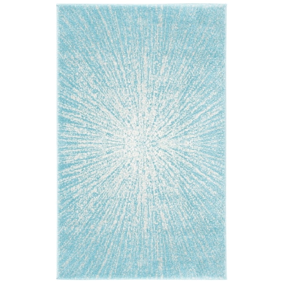 SAFAVIEH Evoke Vana Abstract Area Rug, Aqua/Ivory, 2'2" x 4'