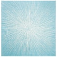 thumbnail image 1 of SAFAVIEH Evoke Vana Abstract Area Rug, Aqua/Ivory, 6'7" x 6'7" Square, 1 of 9