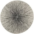 thumbnail image 1 of SAFAVIEH Evoke Vana Abstract Area Rug, Black/Ivory, 4' x 4' Round, 1 of 9