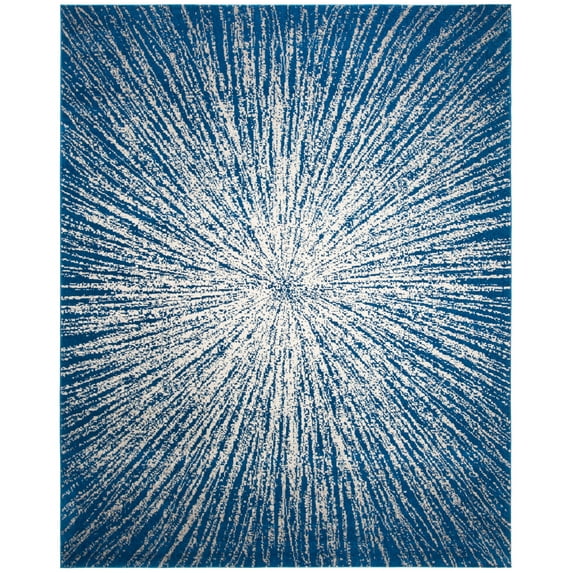 SAFAVIEH Evoke Vana Abstract Area Rug, Navy/Ivory, 8' x 10'