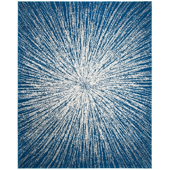 SAFAVIEH Evoke Vana Abstract Area Rug, Navy/Ivory, 8' x 10'