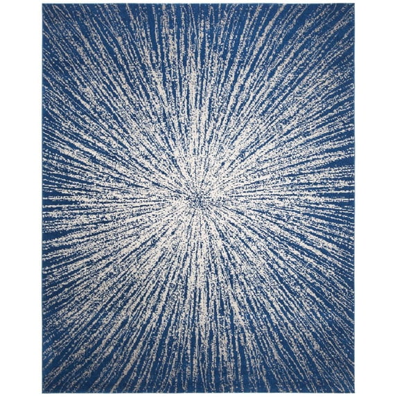 SAFAVIEH Evoke Vana Abstract Area Rug, Navy/Ivory, 9' x 12'