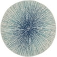 thumbnail image 1 of SAFAVIEH Evoke Vana Abstract Area Rug, Royal/Ivory, 3' x 3' Round, 1 of 9