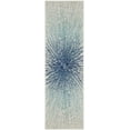 thumbnail image 1 of SAFAVIEH Evoke Vana Abstract Runner Rug, Royal/Ivory, 2'2" x 11', 1 of 7