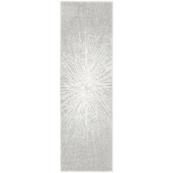 SAFAVIEH Evoke Vana Abstract Runner Rug, Dark Grey/Ivory, 2'2" x 7'