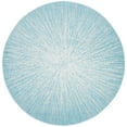 thumbnail image 1 of SAFAVIEH Evoke Vana Abstract Area Rug, Aqua/Ivory, 3' x 3' Round, 1 of 8
