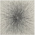 thumbnail image 1 of SAFAVIEH Evoke Vana Abstract Area Rug, Black/Ivory, 6'7" x 6'7" Square, 1 of 10