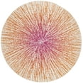 thumbnail image 1 of SAFAVIEH Evoke Vana Abstract Area Rug, Fuchsia/Cream, 6'7" x 6'7" Round, 1 of 9
