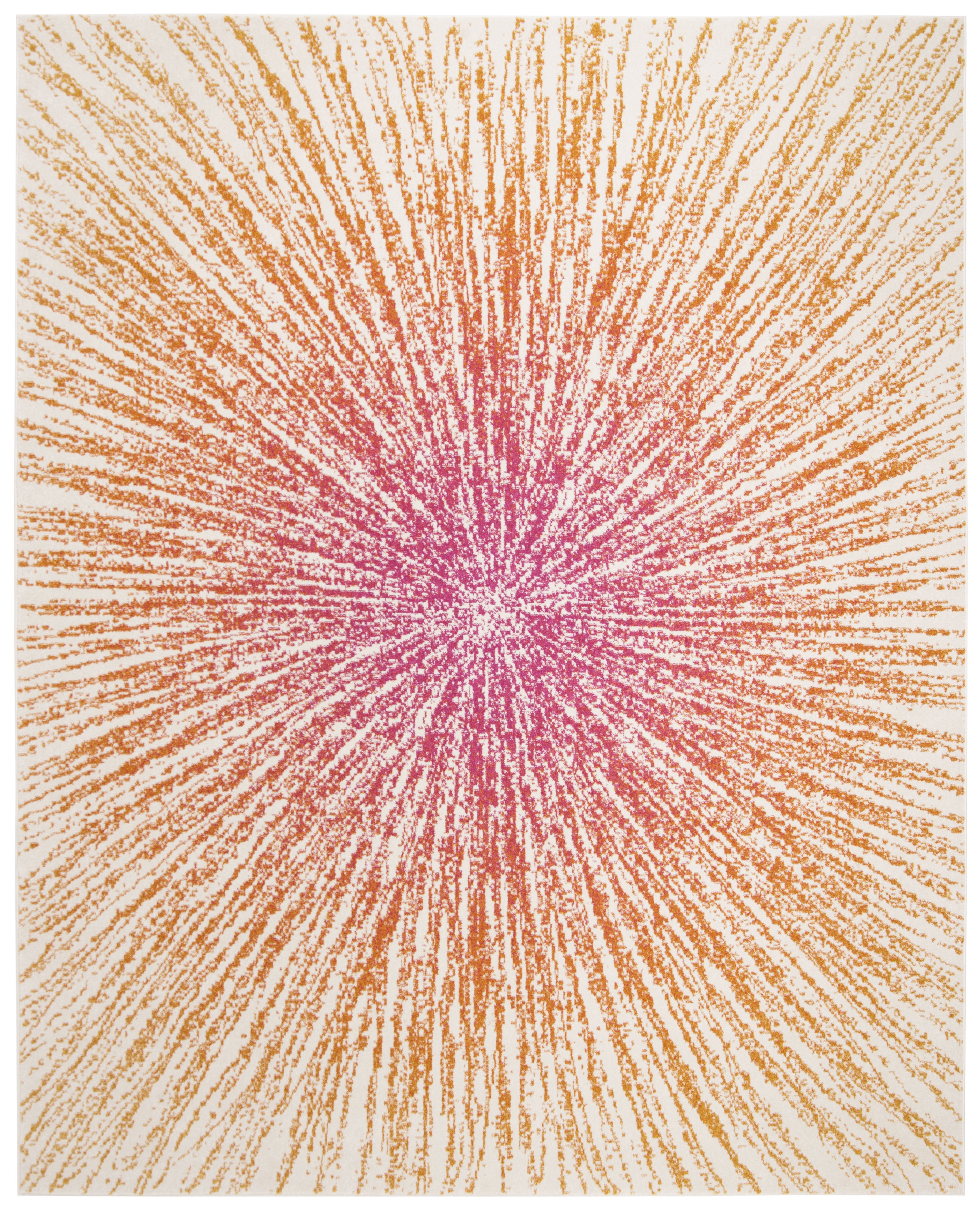 SAFAVIEH Evoke Vana Abstract Area Rug, Fuchsia/Cream, 9' x 12'
