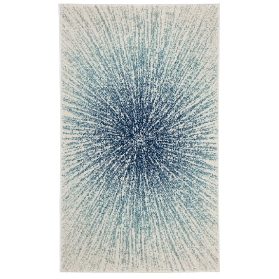 SAFAVIEH Evoke Vana Abstract Area Rug, Royal/Ivory, 4' x 6'