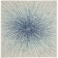 thumbnail image 1 of SAFAVIEH Evoke Vana Abstract Area Rug, Royal/Ivory, 5'3" x 5'3" Square, 1 of 10