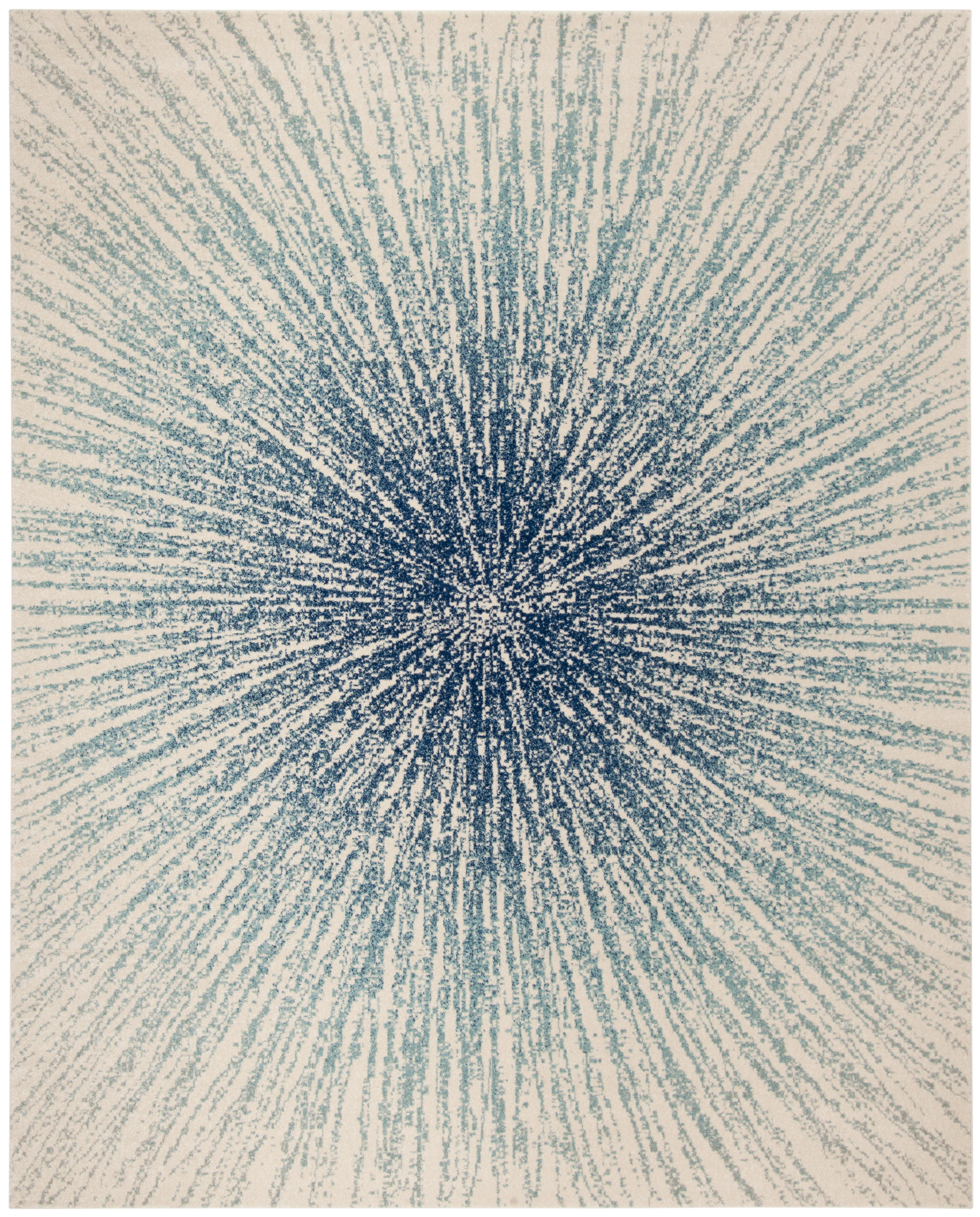 SAFAVIEH Evoke Vana Abstract Area Rug, Royal/Ivory, 8' x 10'