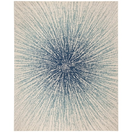 SAFAVIEH Evoke Vana Abstract Area Rug, Royal/Ivory, 8' x 10'