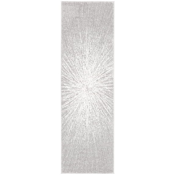 SAFAVIEH Evoke Vana Abstract Runner Rug, Dark Grey/Ivory, 2'2" x 11'