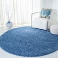 thumbnail image 1 of Safavieh Evolution Rothesay Solid Shag Area Rug, Blue, 6'7" x 6'7" Round, 1 of 11