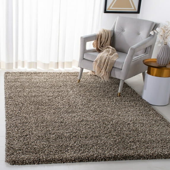 Safavieh Evolution Rothesay Solid Shag Area Rug, Brown, 9' x 12'