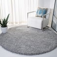 thumbnail image 1 of Safavieh Evolution Rothesay Solid Shag Area Rug, Gray, 6'7" x 6'7" Round, 1 of 11