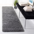 thumbnail image 1 of Safavieh Evolution Rothesay Solid Shag Runner Rug, Dark Gray, 2'2" x 8', 1 of 11