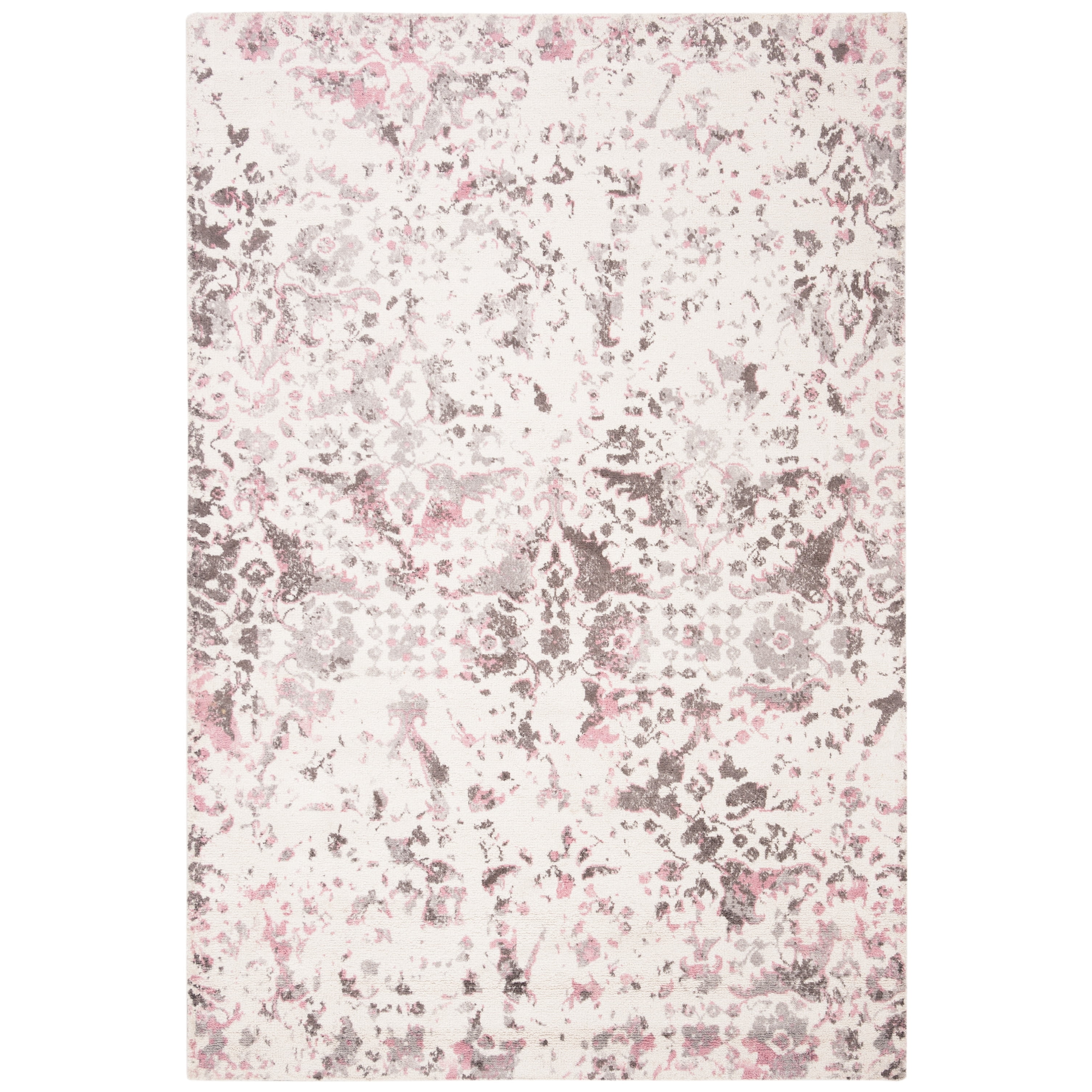 SAFAVIEH Expression Charlene Abstract Area Rug, Ivory/Grey, 8' x 10'