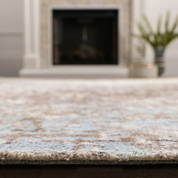 SAFAVIEH Expression Kliment Abstract Area Rug, Ivory/Grey, 4' x 6'