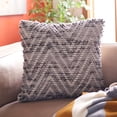 thumbnail image 1 of SAFAVIEH Eydie Geometric Pillow, 20" x 20", Grey, 1 of 3