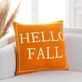 thumbnail image 1 of SAFAVIEH Fall Throw, 18" x 18", Orange/Natural, 1 of 6