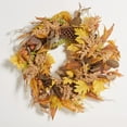 thumbnail image 1 of SAFAVIEH Faux 30 Inch Oaf Leaf & Eucalyptus Wreath, Yellow/Green, 1 of 6