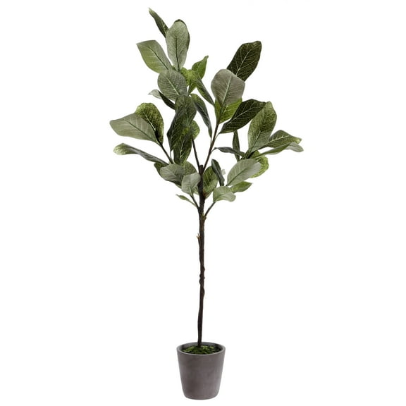 SAFAVIEH Faux 51 Inch Magnolia Potted Tree, Grey