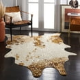 thumbnail image 1 of Safavieh Faux Cow Hide Dalia Novelty Area Rug, Beige/Dark Brown, 6' x 8', 1 of 11