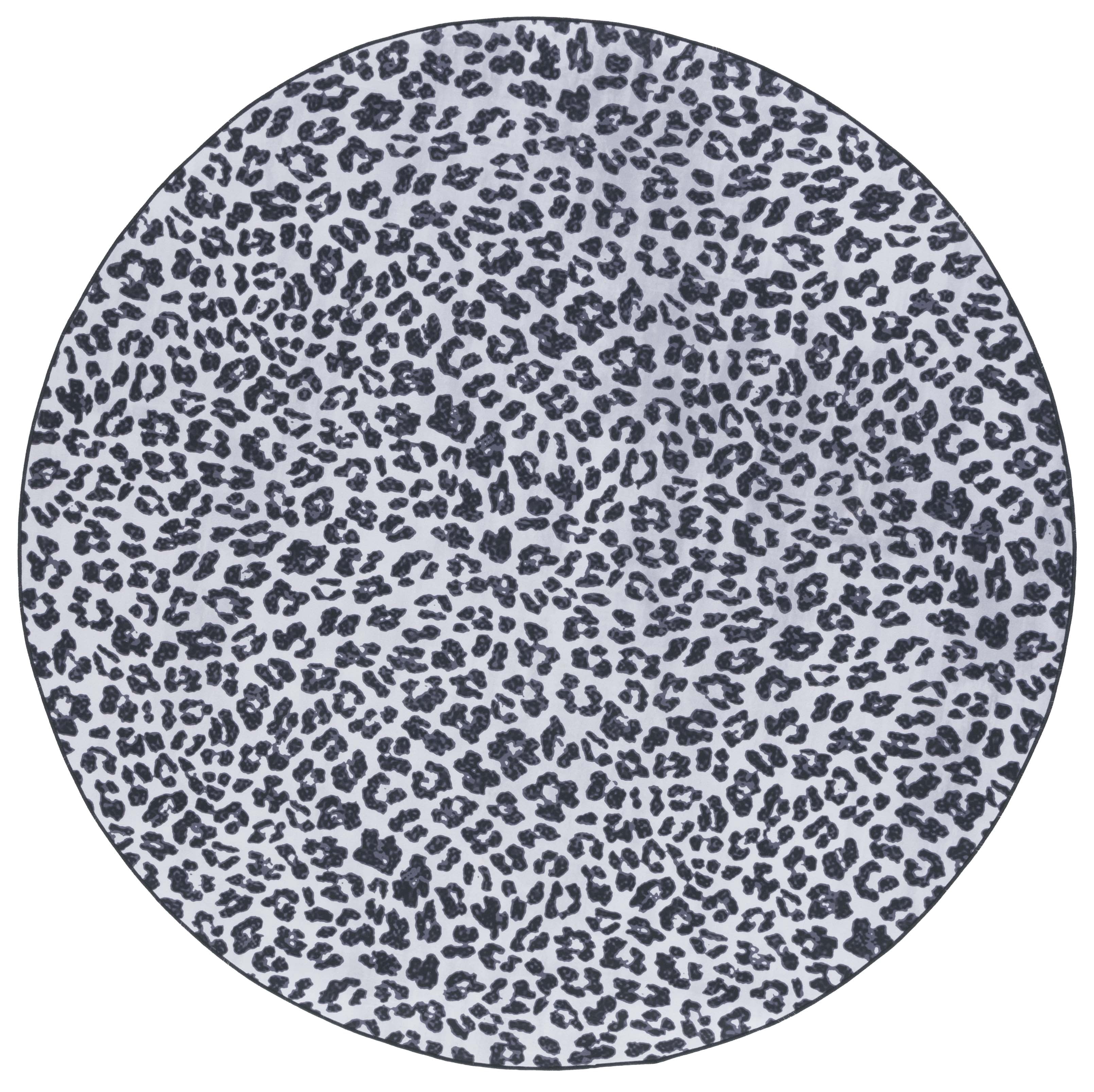 Camo Round Rug SAFAVIEH Faux Hide Crawford Camo Area Rug, Ivory/Black, 6' x 6' Round ...