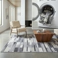 thumbnail image 1 of Safavieh Faux Hide 6'-0" x 6'-0" Square Polyester Power Loomed Rug in Gray/Ivory, 1 of 12